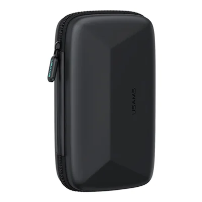 USAMS Jane06 6.7 inch Storage Bag Double Layer Shockproof Zipper Electronic Organizer Travel Case