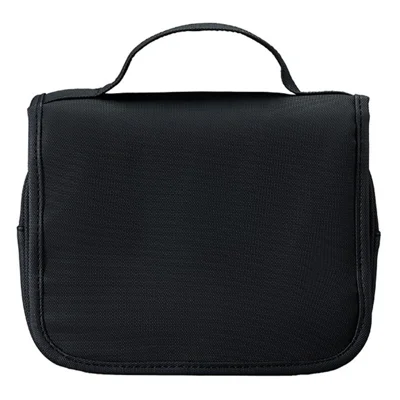 Waterproof Travel Toiletry Bag Portable Wet Dry Separation Foldable Hanging Cosmetic Organizer Bag - Black
