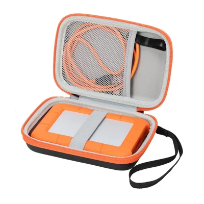 For LaCie Rugged Mini 1TB  /  2TB  /  4TB  /  5TB Portable Hard Drive Case Protective Cover Compatible with Mac PC USB 3.0 2.0 Cable SD Card