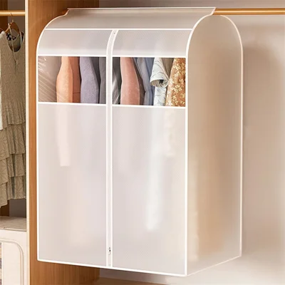 Housse de Rangement pour Vêtements, Sacs de Rangement avec Fenêtre Transparente pour Penderie, 80 x 60 x 120 cm