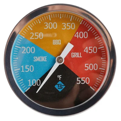 TS-BX65 Bimetallisk termometer 100-550 grader Fahrenheit axiell montering BBQ grill ugnstemperaturmätare