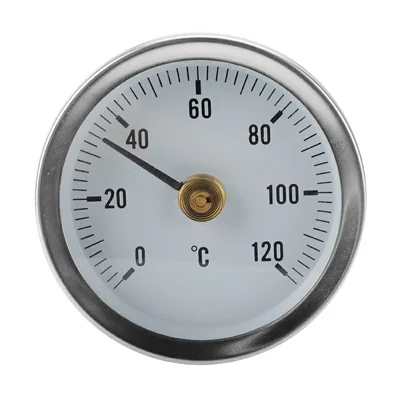 Termómetro Bimetálico TS-W50A 0-120 Grados Celsius Acero Inoxidable Industrial Horno Barbacoa Medidor