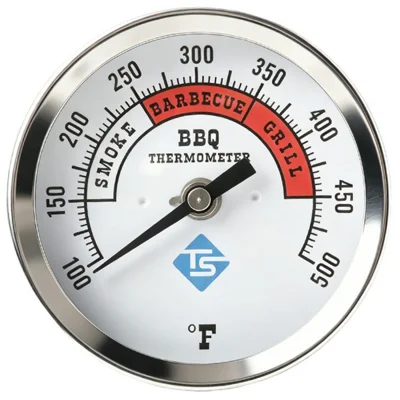TS-BX85 Bimetallisk termometer 100-500 grader Fahrenheit 83 mm ur axiell montering för BBQ grill ugn