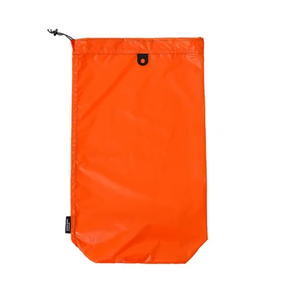 Size S 28 x 10 cm Slipper Storage Bag 15D Silicone-Coated Nylon Waterproof Drawstring Pouch for Travel - Orange