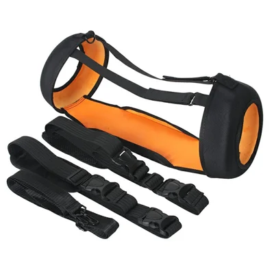 For JBL Boombox 4 Carrying Case Shockproof Dustproof Scratch Resistant Protective Cover with Shoulder Strap - Black