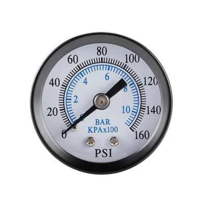 عداد ضغط TS-40-10bar بمدى 0-160 رطل/بوصة مربعة، من الفولاذ المقاوم للصدأ، بمقياس مزدوج، اقتصادي، عالمي الاستخدام، لقياس ضغط الماء