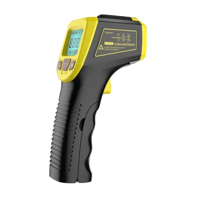 GM320S Non-contact Handheld Industriële Infraroodthermometer Hoge Nauwkeurigheid LCD-display Verlichte Temperatuurmeter - Geel