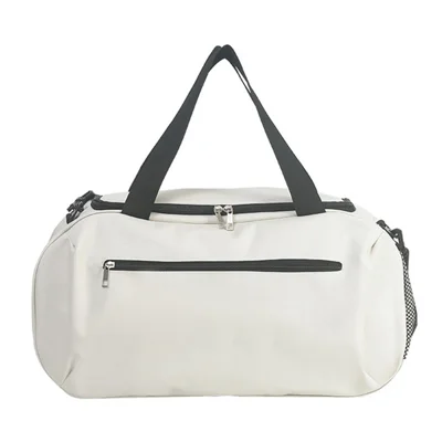 Borsone da Viaggio in Tessuto Oxford Impermeabile Borsa Sportiva Borsa per la Palestra Borsa per il Weekend Bagno di Una Notte - Beige