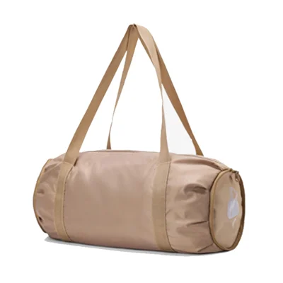 Borsone Sportivo Borsa Tote Palestra 25L in Tessuto Oxford, Borsa a Mano per Viaggio, Weekend, per Notte - Marrone Chiaro