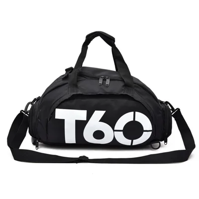 Borsa da fitness sportiva per donna Borsa da yoga per il trasporto Borsa da allenamento - Nero / Bianco