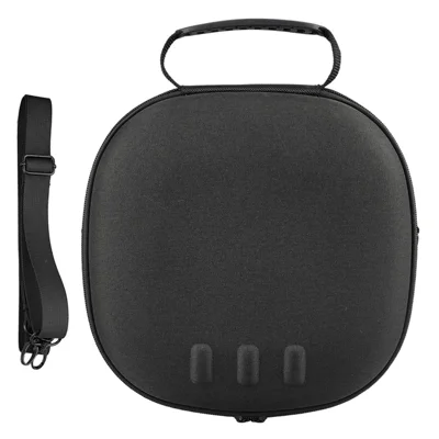 Custodia rigida EVA per Meta Quest 3 VR Glasses, borsa porta-oggetti con tracolla - Nero