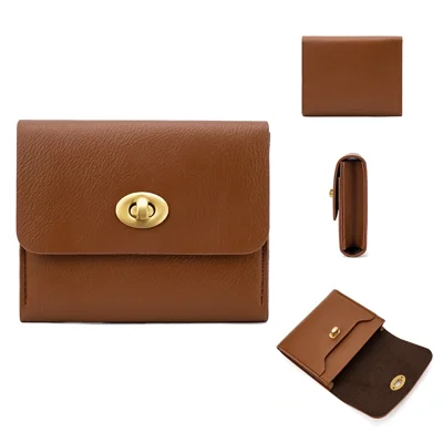 BAELLERRY K8324 PU Leather Card Holder Women's Wallet Small Change Coin Storage Bag - Brown