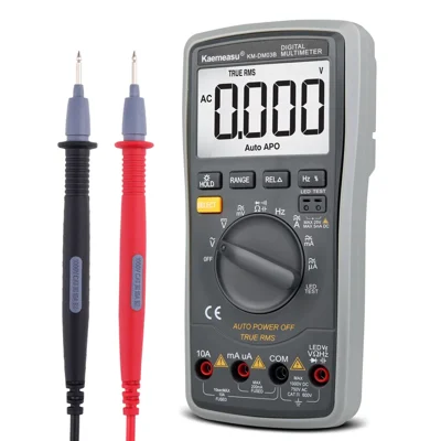 KAEMEASU KM-DM03B Højpræcisions Auto Smart Multimeter, Anti-brænd LCD-skærm 6000 Count Digital Multimeter, uden batteri