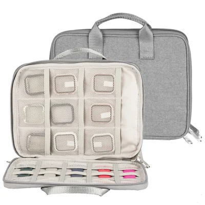 Watch Band Storage Case Holder Dual Layer Watch Band Organizer Bag Carrying Case - Grey