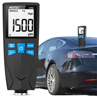 جهاز قياس رقمي لسمك الطلاء MESTEK CT02 0-1500 ميكرومتر Fe / NFe، عداد السُمك، الطراز الأساسي