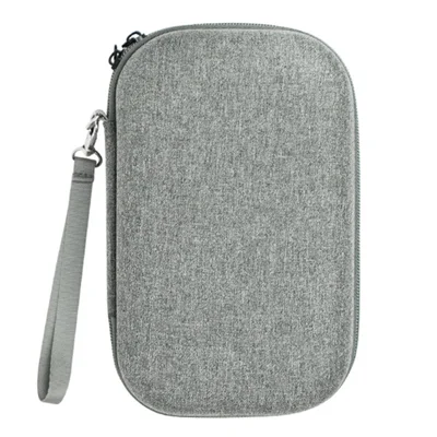 Digital Accessories Bag EVA+Polyester Data Cable Power Bank Mouse Carrying Case - Dark Grey