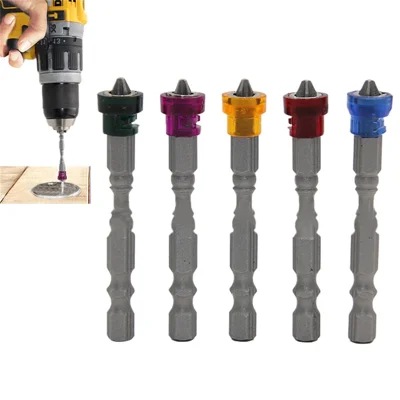5 stk. magnetiske skruetrækbits 65 mm kryds hoved 1 / 4 tomme standard hex skaft bor bits