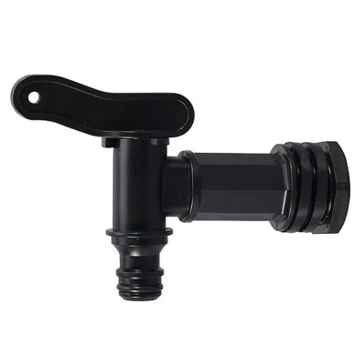Robinet pour cuve IBC Raccord 3/4 pouce Raccord pour tuyau d'arrosage Robinet en plastique PP Raccord pour tuyau d'eau avec filetage plastique