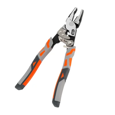 33mm Ratchet Self-Locking Wire Stripping Pliers 4-in-1 Multi-Function 55 Steel Electrician Tool for Copper Aluminum Steel Wire