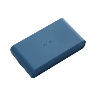 Large Size Disposable Face Mask Keeper Storage Box Dustproof Home Jewelry Tissue Paper Holder Case - Blue