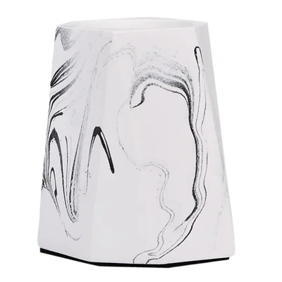 Geometric Pen Holder Tinta Cor Nordic Desktop Vaso Maquiagem Escova De Armazenamento Caixa De Armazenamento Home Office Decor