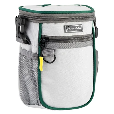 Bolsa para Mordedor de Cão de Grande Capacidade para Caminhada ao Ar Livre LDLC QS-095, Bolsa de Cintura Impermeável para Treino, Presente para Animais de Estimação - Branco/Verde-Escuro