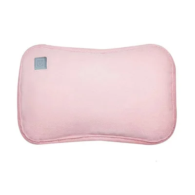 USB Heater Rechargeable Hand Warmer 3 Temperature Control Portable Electric Hand Warmer with Pocket - Pink