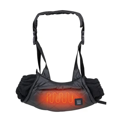 Chauffe-mains électrique rechargeable avec 3 modes de chaleur, sac chauffe-mains portable en graphène pour l'hiver, la chasse, le camping, le football, le golf - Noir