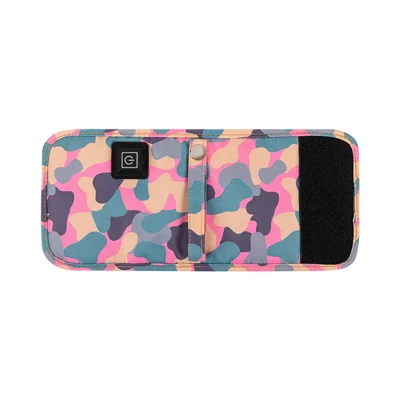 USB-Babyflasche elektrischer Wärmer Isolationsabdeckung Heizungstasche Tragbare Isoliertasche Kaffeeheizung, Warme Milcherwärmertasche für den Außenbereich - Camouflage-Pink