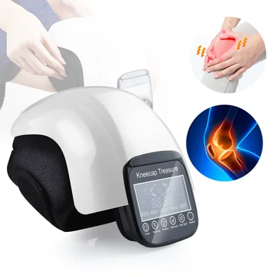 Massageador de Joelho com Aquecimento Inteligente LCD, Luz Vermelha, Fisioterapia, Massageador de Pressão de Cotovelo e Joelho, Aquecedor Elétrico