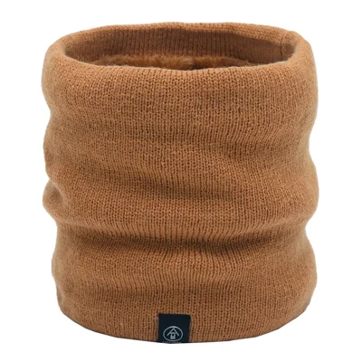 Winterlicher Halswärmer Fleece-Halstuch Dicke Winddichte Schals für Frauen und Männer - Orange