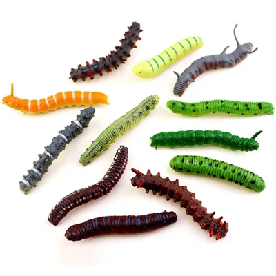 12Pcs Halloween Caterpillar Hair Clips  3D Bug Hair Clip Party Hair Accessories Fun