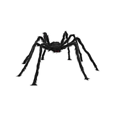 150cm Realistic Plush Spider Haunted House Prop Gift Giant Spider Halloween Party Spooky Decoration