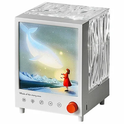 S10 Aurora Light Box Ocean Wave Projector Lampe Bluetooth-kompatibel Højttaler Natlampe