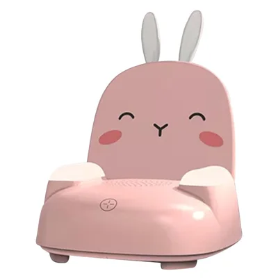 TB-99S Cute Rabbit Shape Night Light with Bluetooth-compatible Speaker Ambient Light 7 Color Table Lamp - Pink