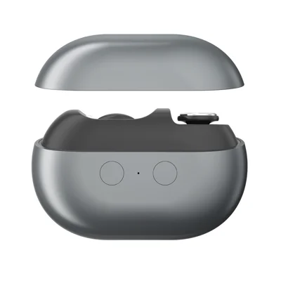 M7 Coupe-ongles électrique multifonction 3-en-1, ultra-silencieux, 500 mAh, avec lumière LED, Type-C, coupe-ongles automatique - Gris