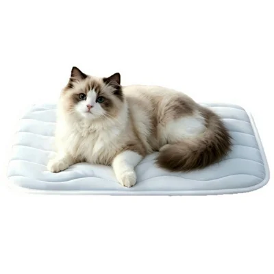 73x53cm Huisdier Koelmat Machine Wasbaar Anti-slip Hele Jaar Door Hond Kat Bed Matras Slaapmat voor Thuis Auto Kantoor - Blauw