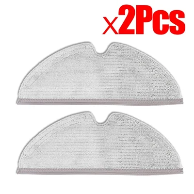 2Pcs For Roborock Q8 Max / Q5 Pro / Q8 Max+ / S50 / S60 / T6 / T7 / S5 Max / Q7 Robot Vacuum Cleaner Replacement Parts Mop Pads Cleaning Cloth