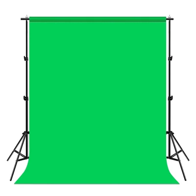 Portable 3x2M Green Screen Backdrop with Stand Kit for Photography Video Streaming Chroma Key