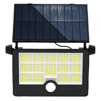 HSG-1828C 232 LED Solar Garden Light Outdoor Wall Mounted Motion Sensor Security Lamp for Yard Patio, Size L