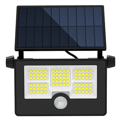 HSG-1828A 85 LED Solar Outdoor Wall Light Waterproof Motion Sensor Security Lamp for Garden Patio, Size S