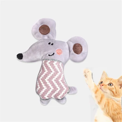 Jouet en peluche pour chat Souris interactive pour animaux de compagnie