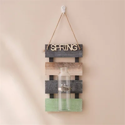 30 x 16.5cm Wall Mounted Water Planting Vase Creative Room Wall Decor Hanging Flower Plant Holder - Spring