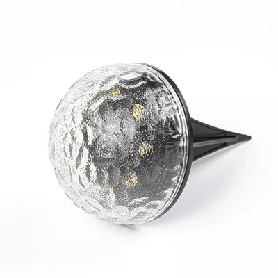 Glass Globe Solar Powered Outdoor Garden Stake Light Waterproof Decorative Lawn Ground Lamp