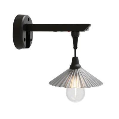 Solar Powered Motion Sensor Wall Light Bulb for Outdoor Garden Waterproof Solar Yard Lamp, Support USB Charging