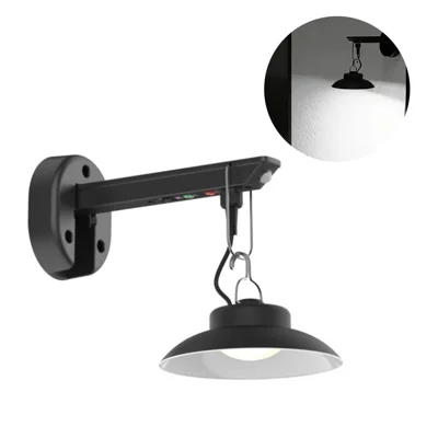 Outdoor Solar Pendant Light Motion Sensor USB Rechargeable Waterproof Garden Yard LED Lamp - White Light