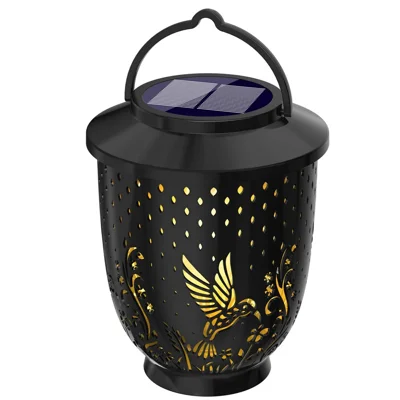 YY-502-505 Solar Powered Projection Light Garden Lawn Atmosphere Hollow Lantern Outdoor Animal Shadow Lamp - Bird