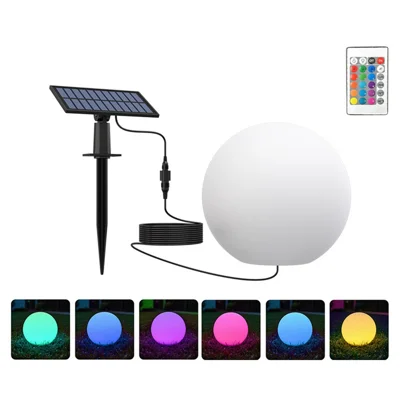 TG-JG06001 15cm Split Solar Street Light Lawn Lamp Remote Control Landscape Ambience Light for Garden Courtyard