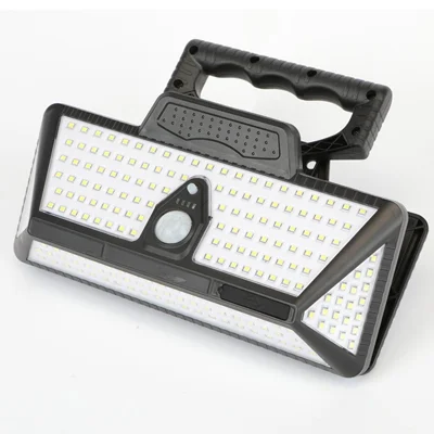 GY00803 3 Color Modes 208 LEDs Motion Sensor Solar Light for Yard IP44 Waterproof Clip-on Garden Lamp - Standard Version