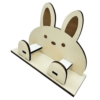 Creatieve Houten Cartoon Dieren Vorm Bureau Organizer Telefoonhouder Brilhouder - SCM2721